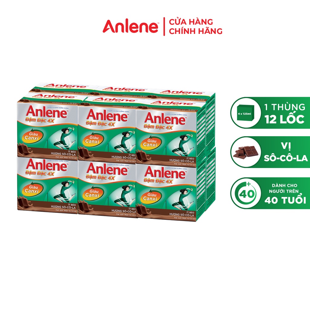 Sữa nước Anlene CONCENTRATE đậm đặc Lốc 4x125ml