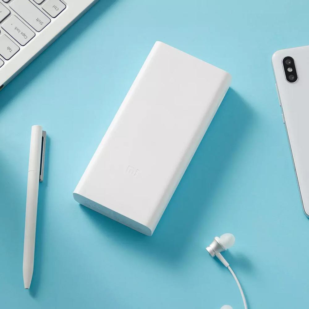 Pin sạc dự phòng Xiaomi 20000mah gen 3 PLM18ZM hỗ trợ sạc nhanh QC 3.0 và sạc PD 18W (Trắng)