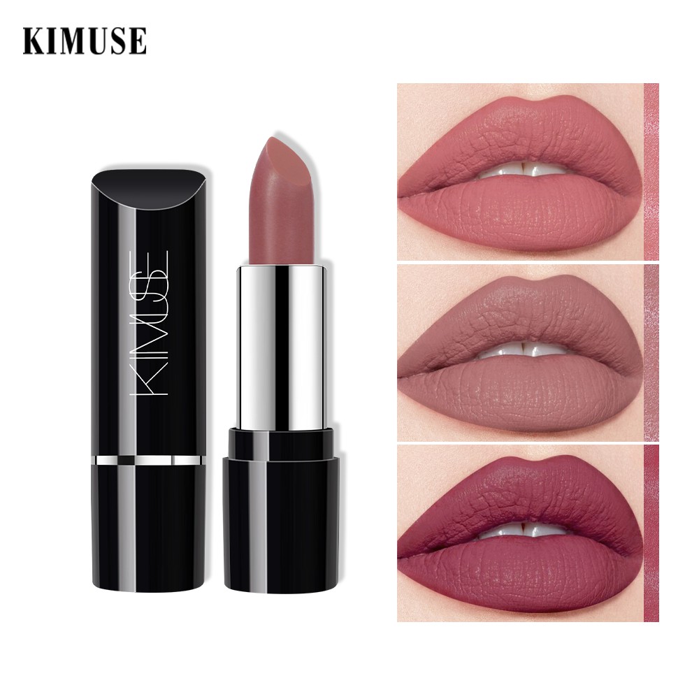 Son Môi Trang Điểm KIMUSE Tông Màu Lì Chống Thấm Nước Và Giữ Ẩm 3.5g | BigBuy360 - bigbuy360.vn