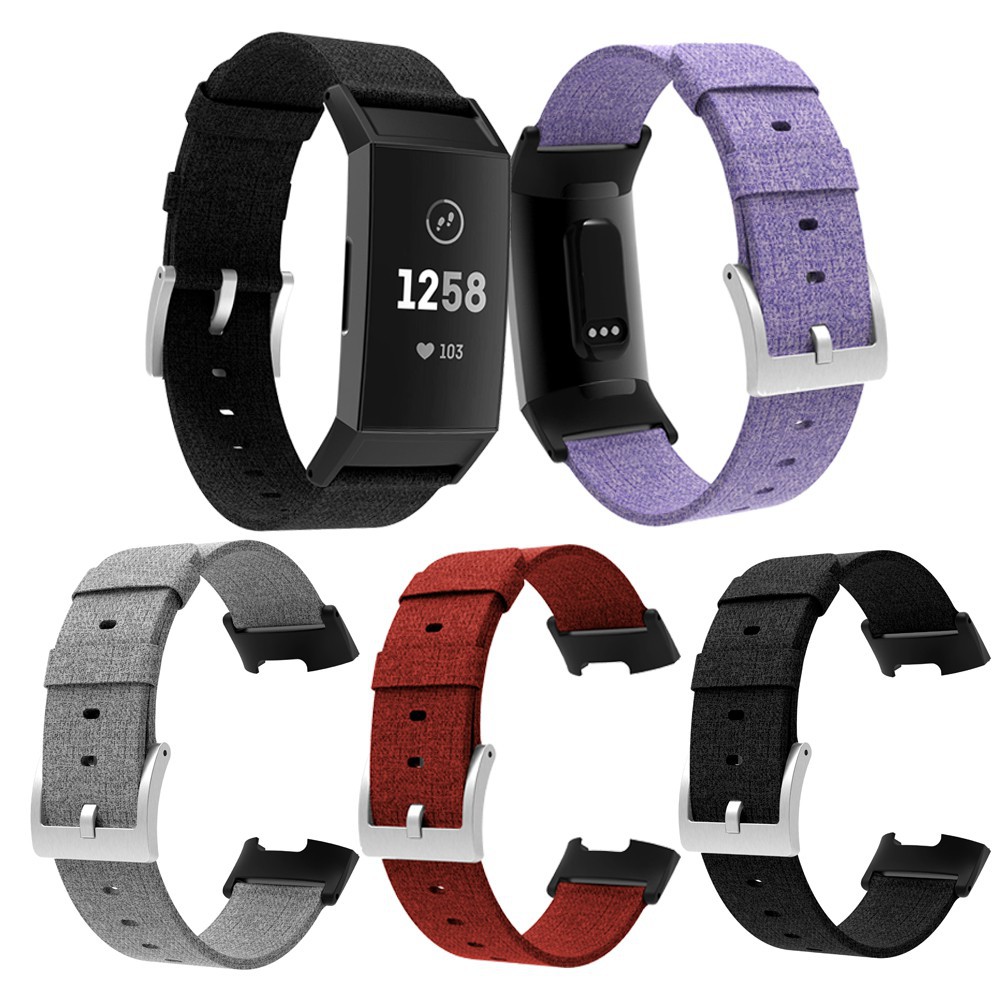 Dây đeo vải bện thay thế dành cho đồng hồ thông minh Fitbit Charge 3