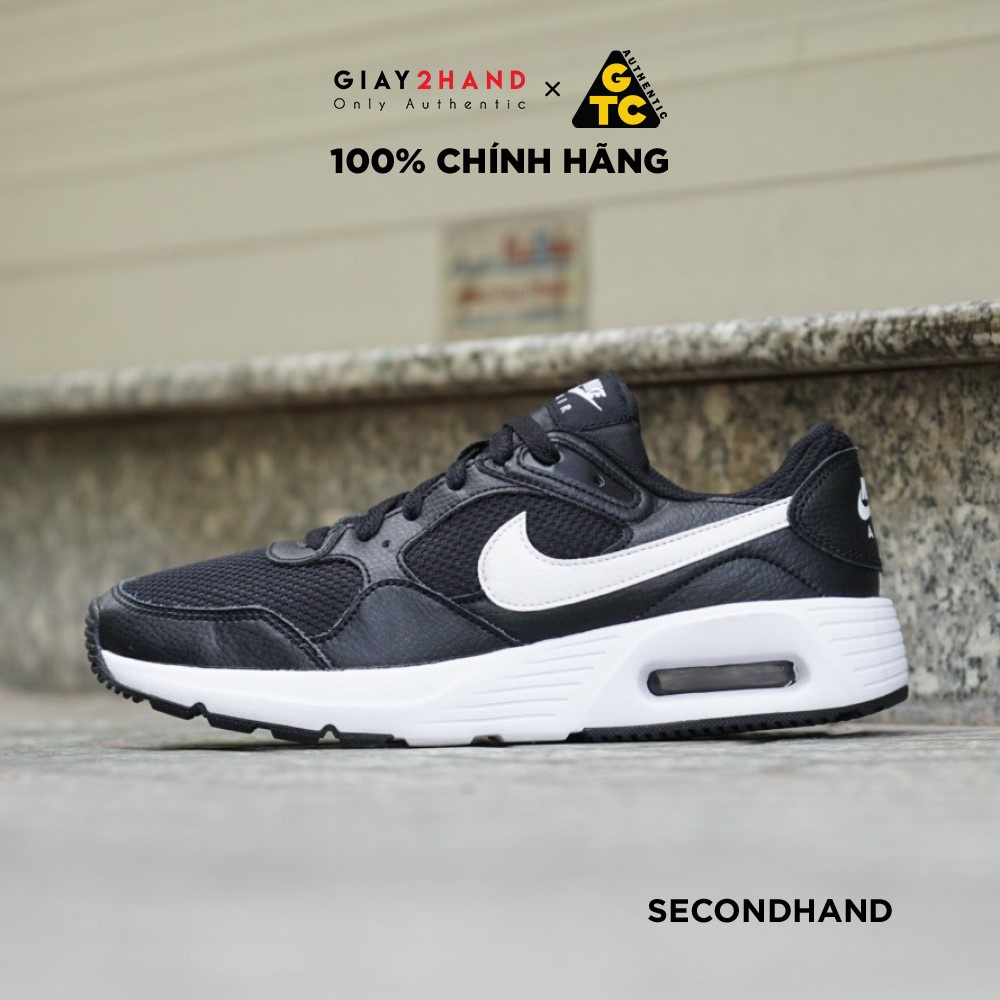 Giày Thể Thao N1ke Air Max SC Black White CW4555-002 GIÀY CŨ CHÍNH HÃNG