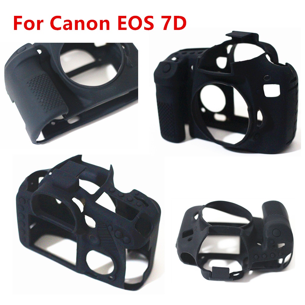 Túi Bảo Vệ Máy Ảnh Bằng Silicone Dành Cho Canon EOS R 6D 7D 80D 800D 750D 4000D 5DSR 5D Mark III IV 5D3 5D4 200D SL2 T100 T7i