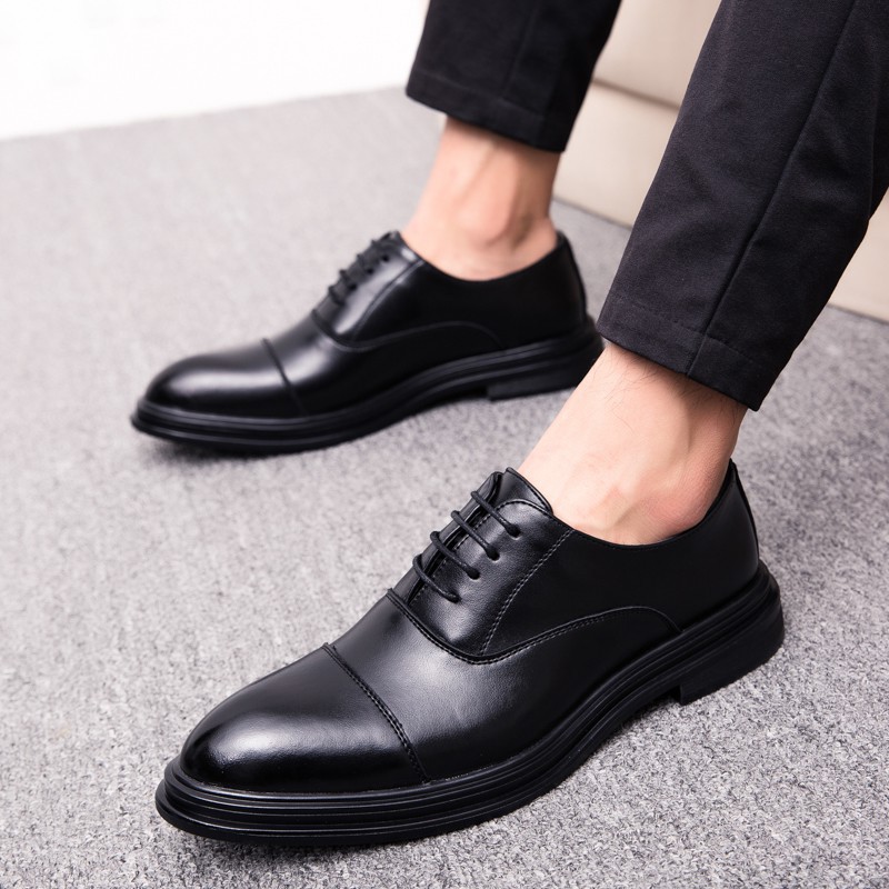 Office style leather shoes for men