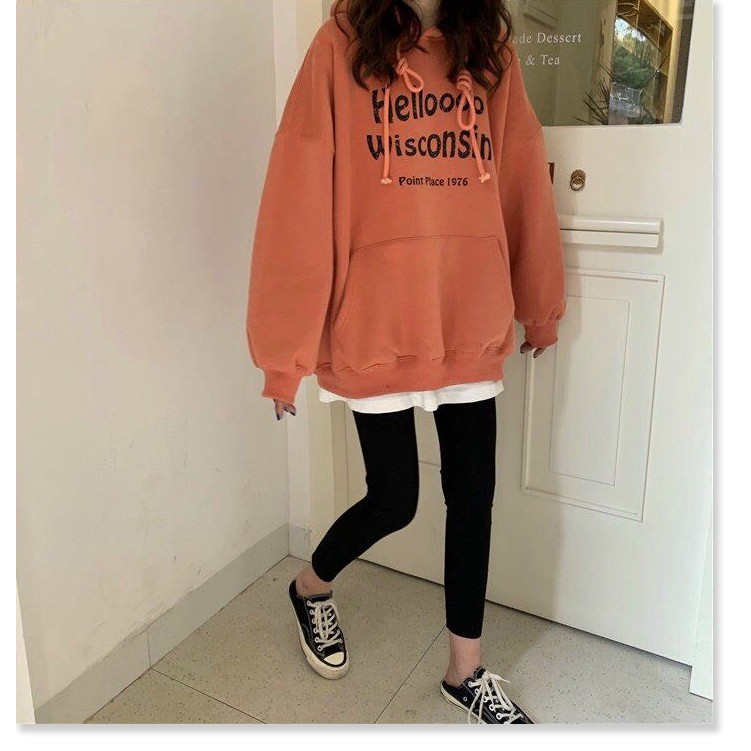 ÁO KHOÁC HOODIE IN CHỮ BẢN LỚN CỰC PHONG CÁCH CÁ TÍNH