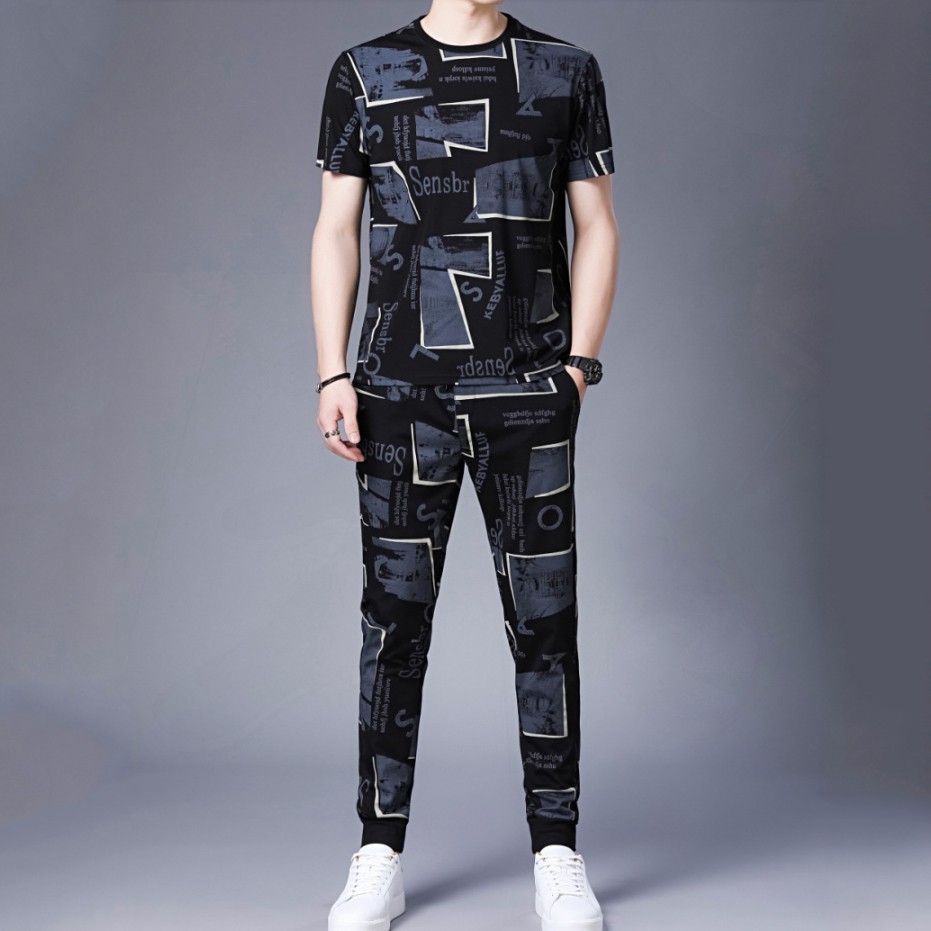 Bộ Đồ cotton Nam mùa Hè Dáng thể thao co giãn 4 chiều Mềm Mát | BigBuy360 - bigbuy360.vn