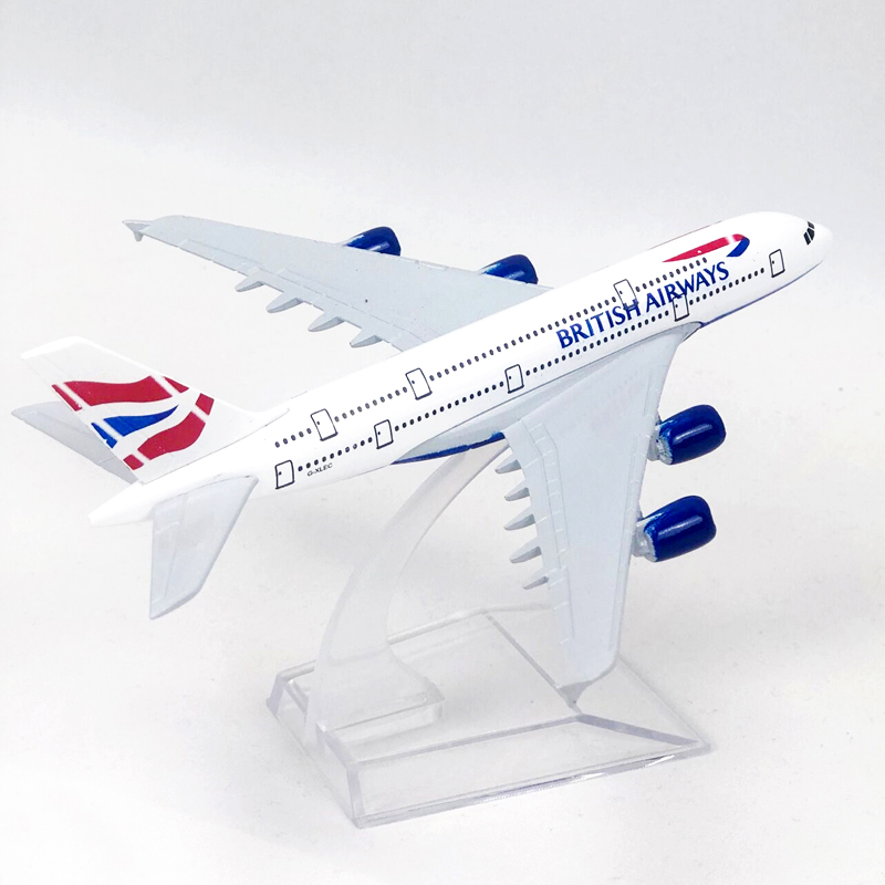 AIRCRAFT MODEL Mô Hình Máy Bay Đồ Chơi A380 Uk Airbus 380 16cm