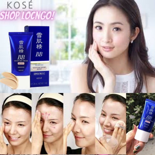 Kem Nền Trang Điểm Kose Sekkisei White BB Cream SPF40/PA++++ 30g - Nhật Bản by Shop LocNgo