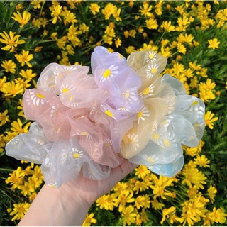 Sét 5 Scrunchie hoa cúc - Phụ kiện tóc