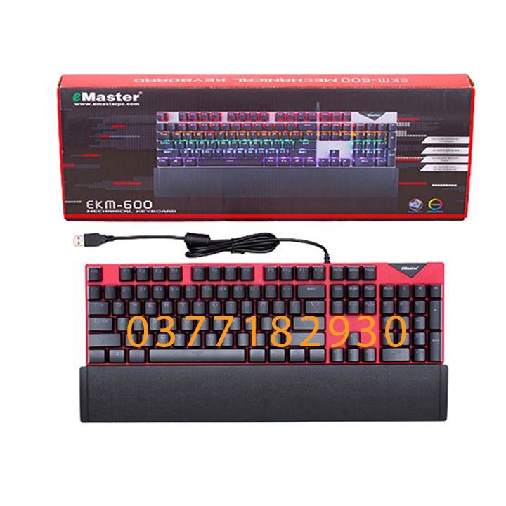 Bộ Bàn Phím cơ Gaming | BÀN PHÍM CƠ EMASTER EKM600, BÀN PHÍM MÁY TÍNH CHÍNH HÃNG GAMING