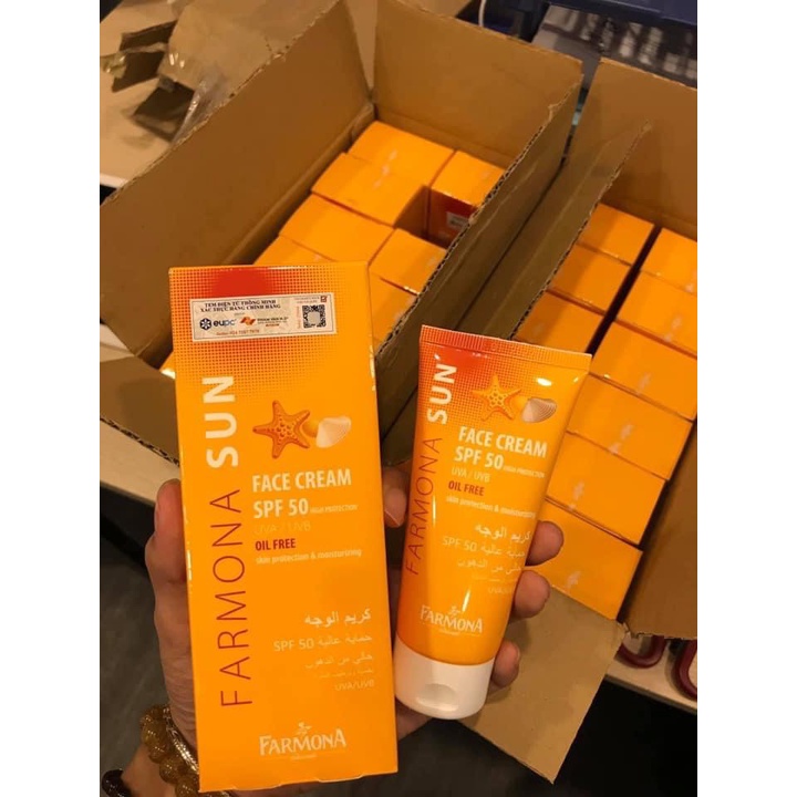 Kem Chống Nắng Farmona Sun Cho Da Nhạy Cảm, Nâng Tông Da, Không Gây Kích Ứng Da 50ml GentsOfficialStore