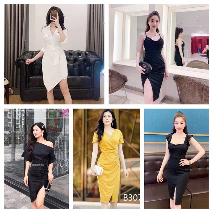 SIÊU SALE Thanh lý váy đầm dự tiệc xuất dư đàm điệu đà kiểu hàn quốc kiểu và màu ngẫu nhiên