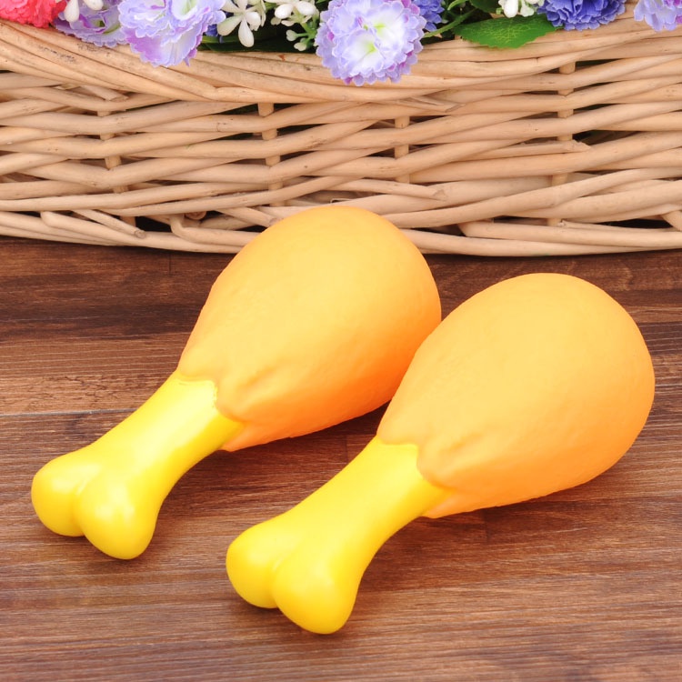 Đồ Chơi Đùi Gà Nhựa Cho Chó Mèo - Đồ Chơi Nhai Gặm Đùi Gà Cho Thú Cưng