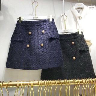 Chân váy dạ tweed