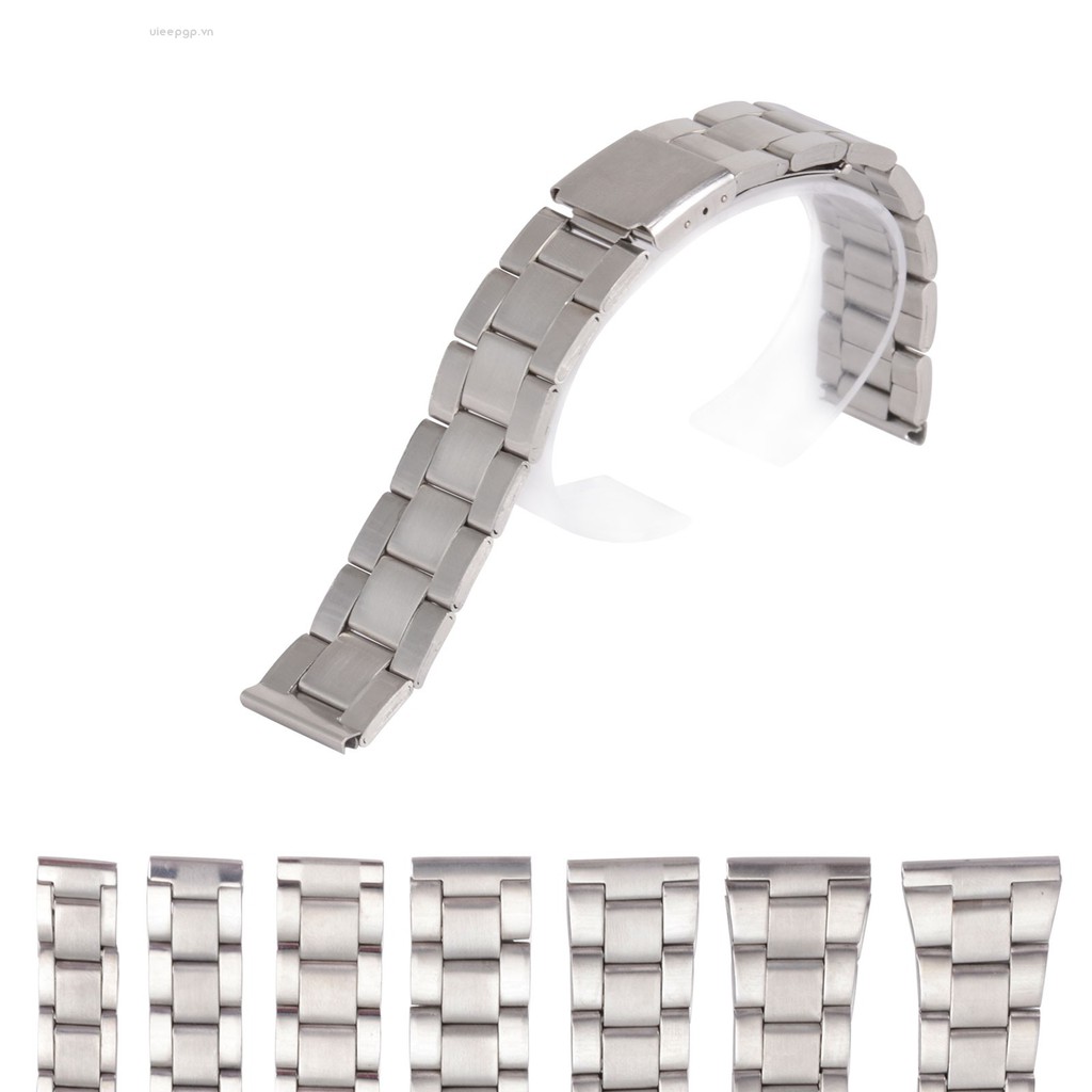 Dây Đồng Hồ Đeo Tay Thời Trang Bằng Thép Không Gỉ 12 / 14 / 16 / 18 / 20 / 22 / 24mm