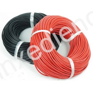 Dây điện AWG Silicone dẻo chịu nhiệt 200°C chống cháy (bán theo đoạn 1m)