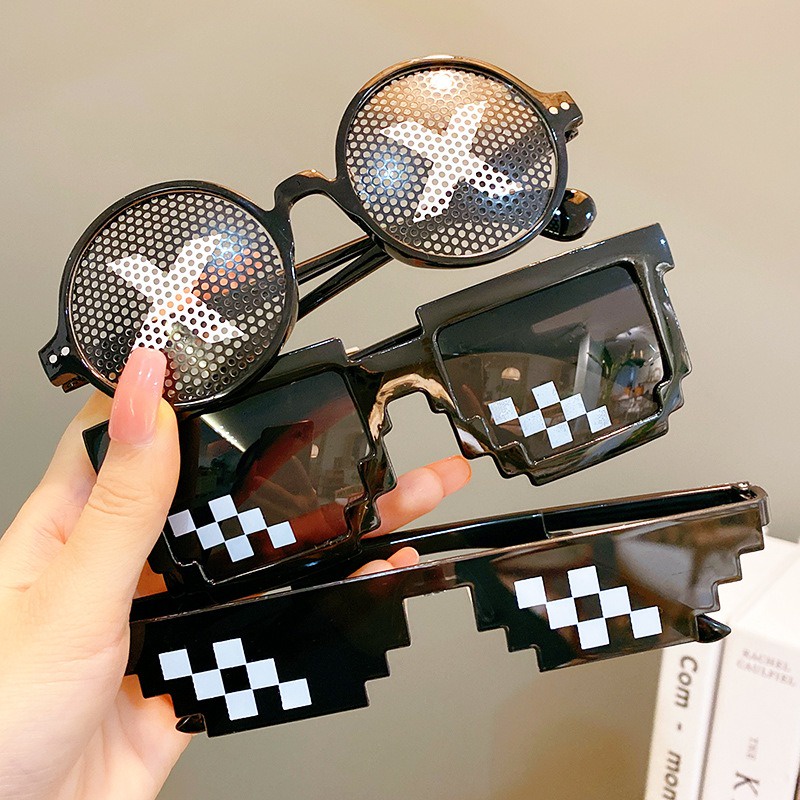 Kính Thuglife 6 Chấm MINECRAFT - Thug Life Nhiều Màu Sắc Thiết Kế Thời Trang Độc Đáo