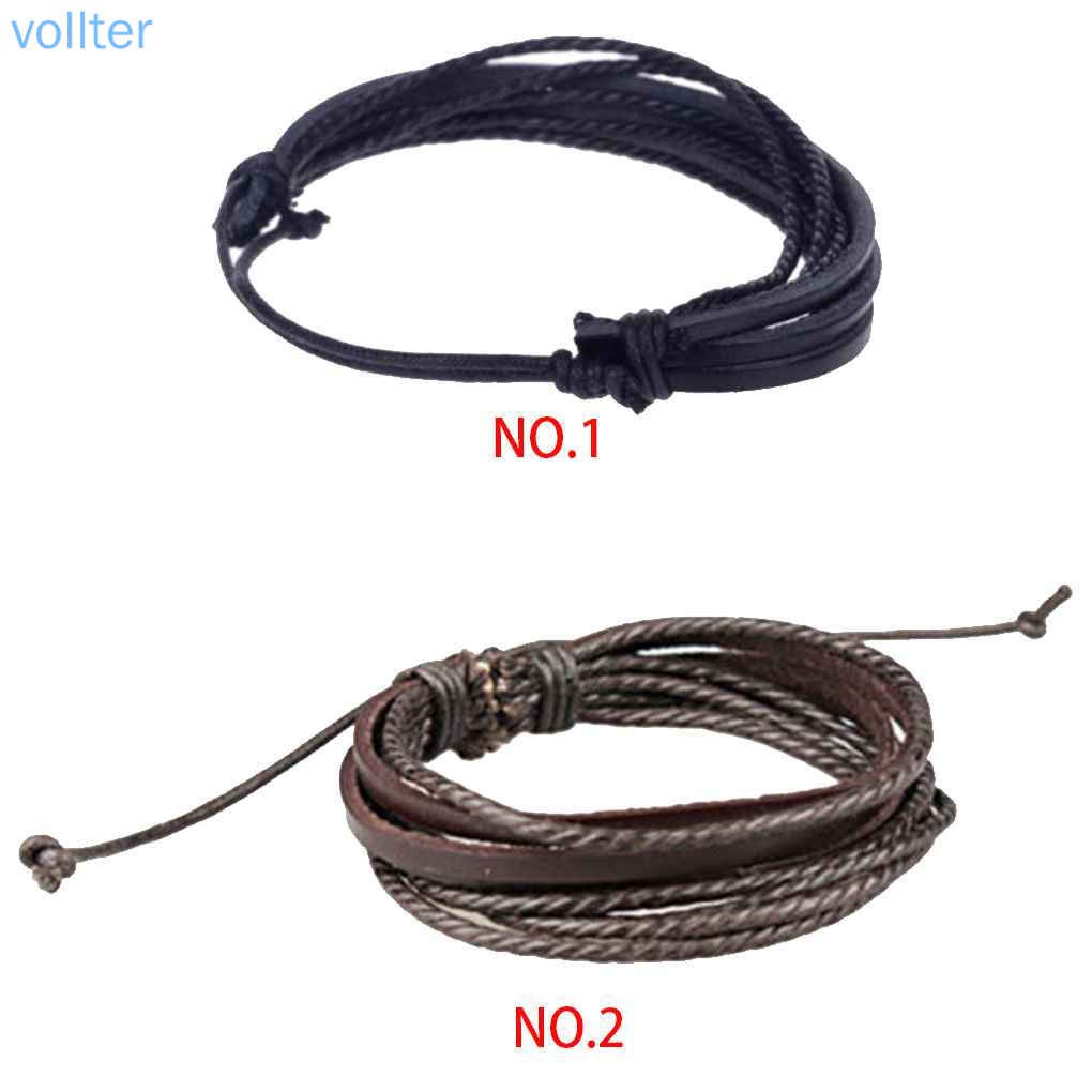 Vòng Tay Da Nhiều Lớp Thời Trang Dành Cho Nam