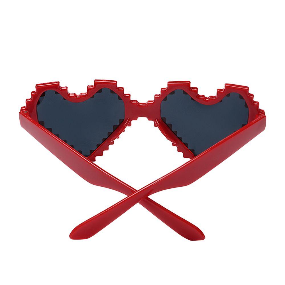 UPSTOPVN 1 Pc Fashion Colorful Heart Shaped Glasses Funny Mosaic Sunglasses Birthday Party Favor Cosplay Costume Accessories