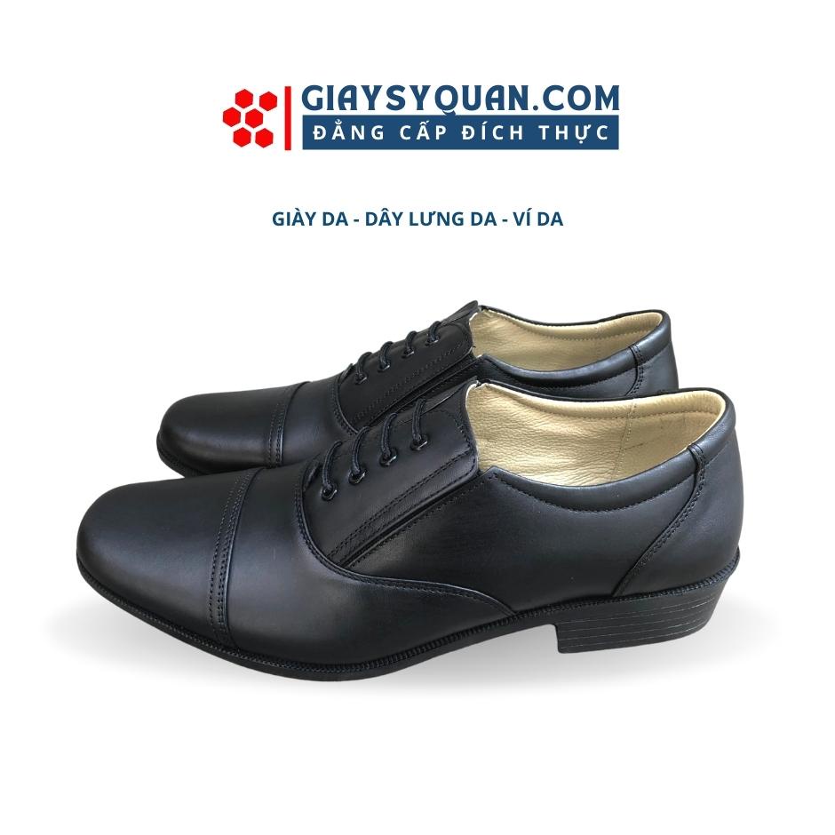 Giày tây nam công sở da bò thật 100% - Giày da nam dây buộc cố định đế đúc, khâu chắc chắn bảo hành keo 12 tháng mã 302A