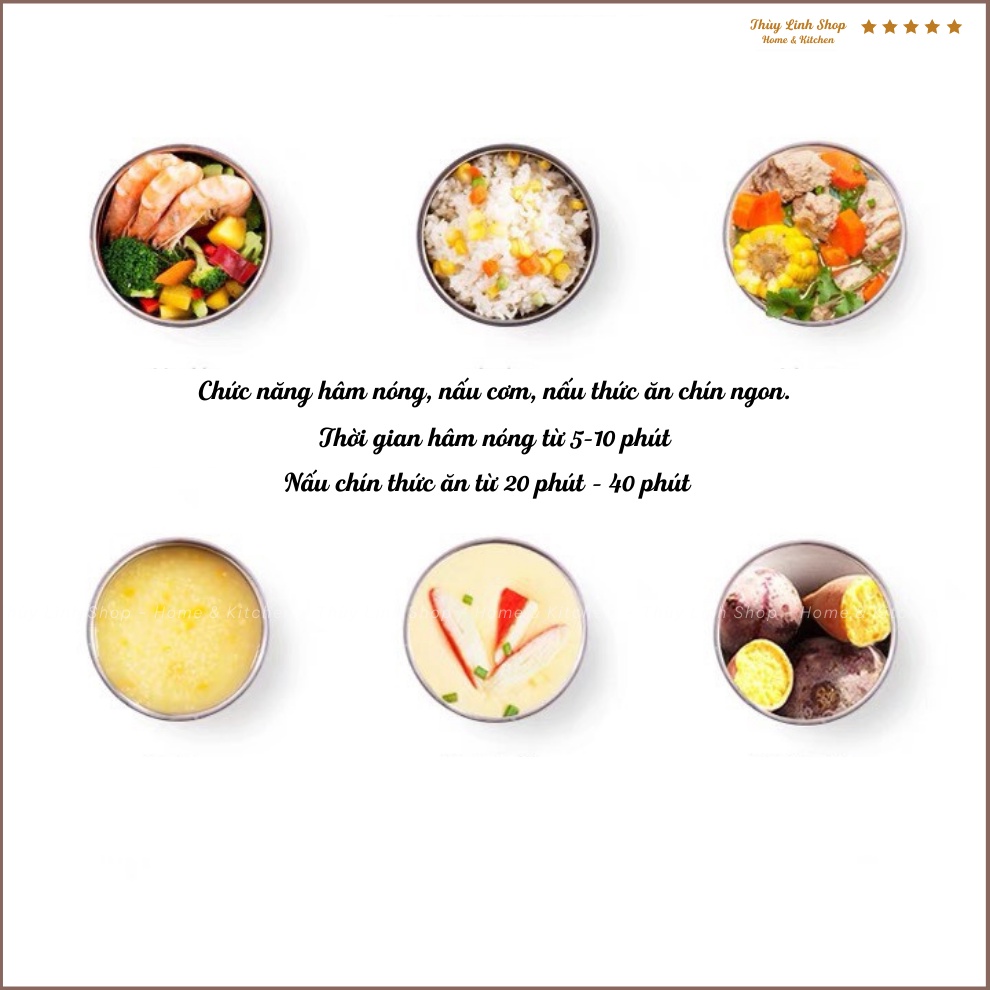 Hộp cơm cắm điện 4 ngăn Supor dung tích lớn 2L chất liệu cao cấp - Hộp cơm văn phòng chính hãng - bảo hành 1 năm