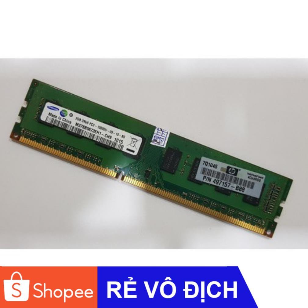 RAM Samsung DDR3 2GB Buss 1333 ( Máy tính để bàn )  FREESHIP  Hàng đồng bộ nhập khẩu chất lượng cao