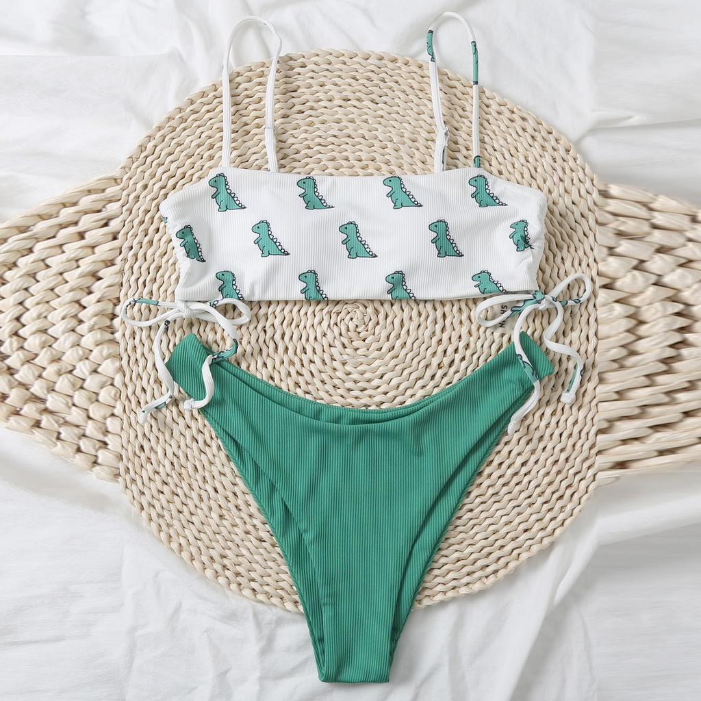 Set Đồ Bơi Hoạ Tiết Khủng Long Thời Trang  Nữ Dễ Thương | BigBuy360 - bigbuy360.vn