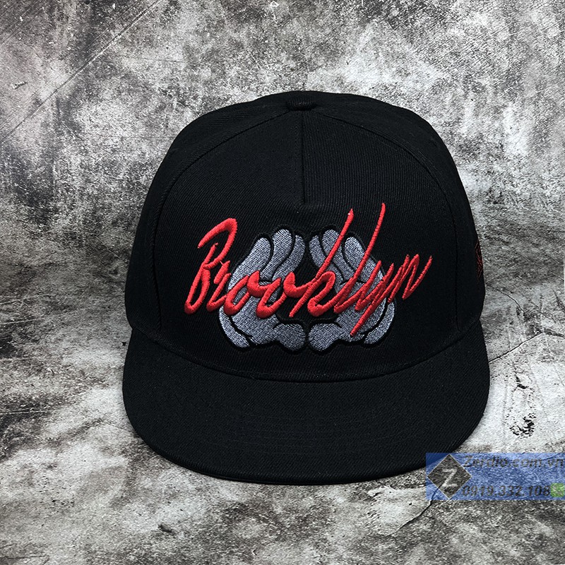 Mũ hiphop snapback Brooklyn thêu họa tiết cao cấp cho cả nam và nữ