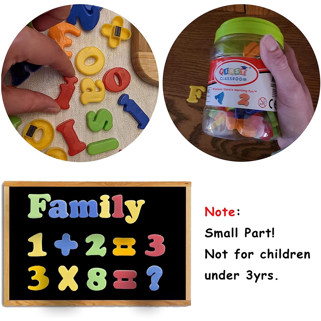 Set đồ chơi kiểu chữ số bằng nhựa có đế nam châm thích hợp cho bé