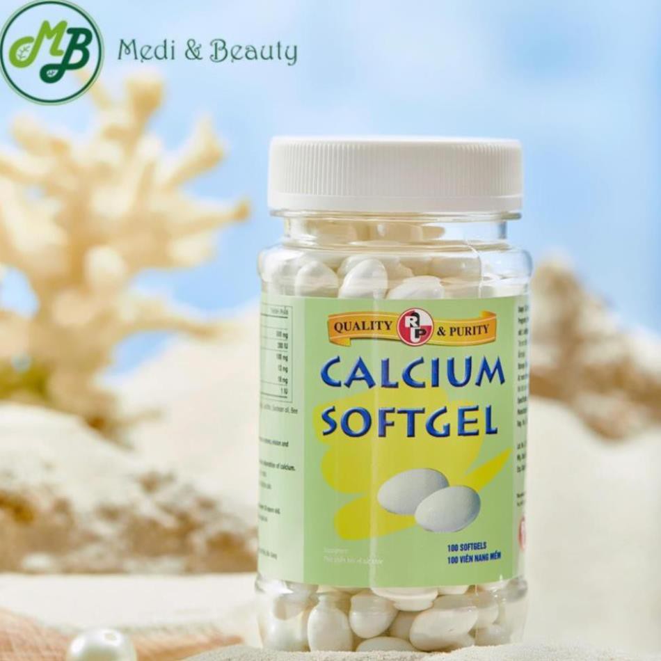Viên Uống Canxi Vitamin D3 Calcium SoftGel,Giúp Xương Chắc Khỏe Trẻ Còi Xương Chậm Mọc Răng