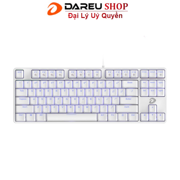 Bàn phím cơ Gaming Dareu EK87 Trắng White ( Blue / Brown / Red Switch )