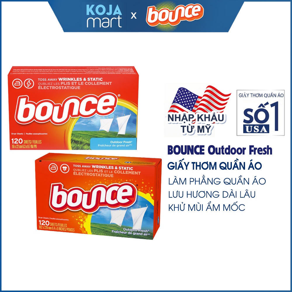 Giấy thơm quần áo Bounce nhập khẩu Mỹ (Tách lẻ)