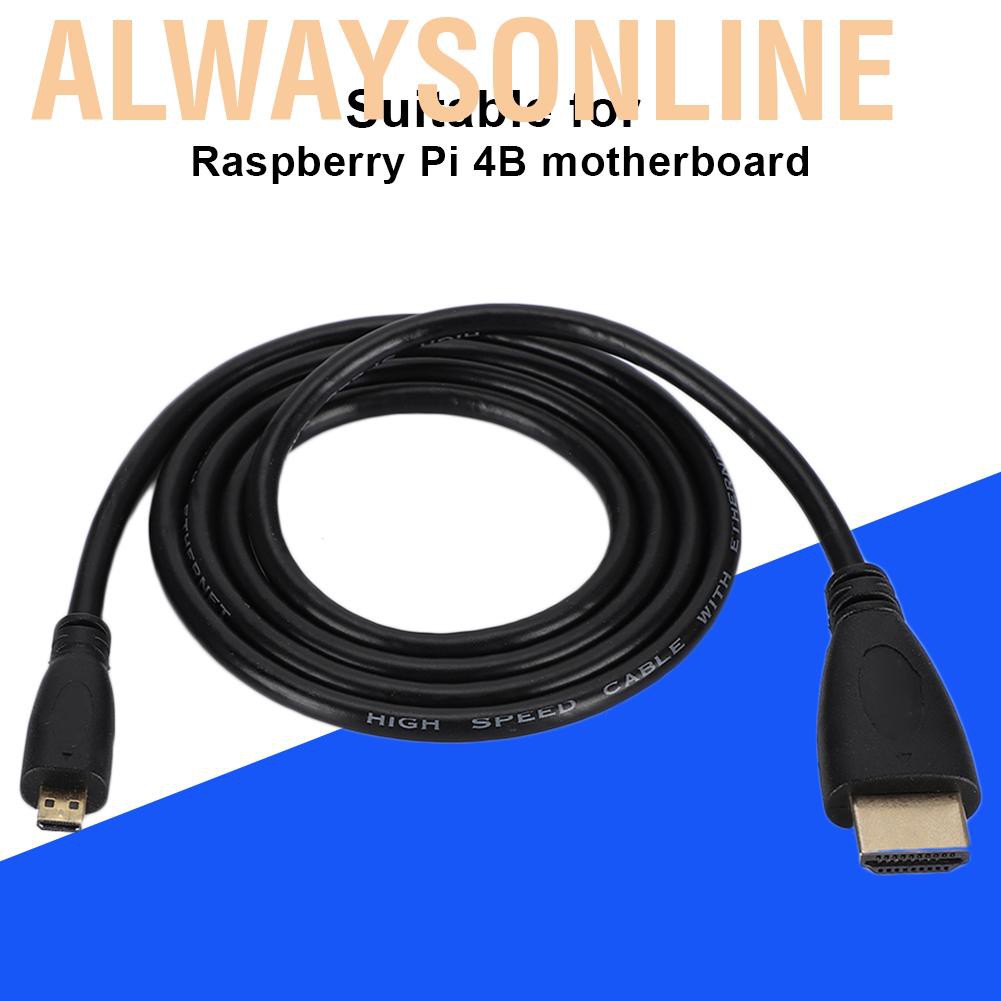 Dây Cáp Chuyển Đổi Đầu Micro Sang Hdmi 1440p / 1080p / 1080i / 720p / 480p Cho Raspberry Pi 4b