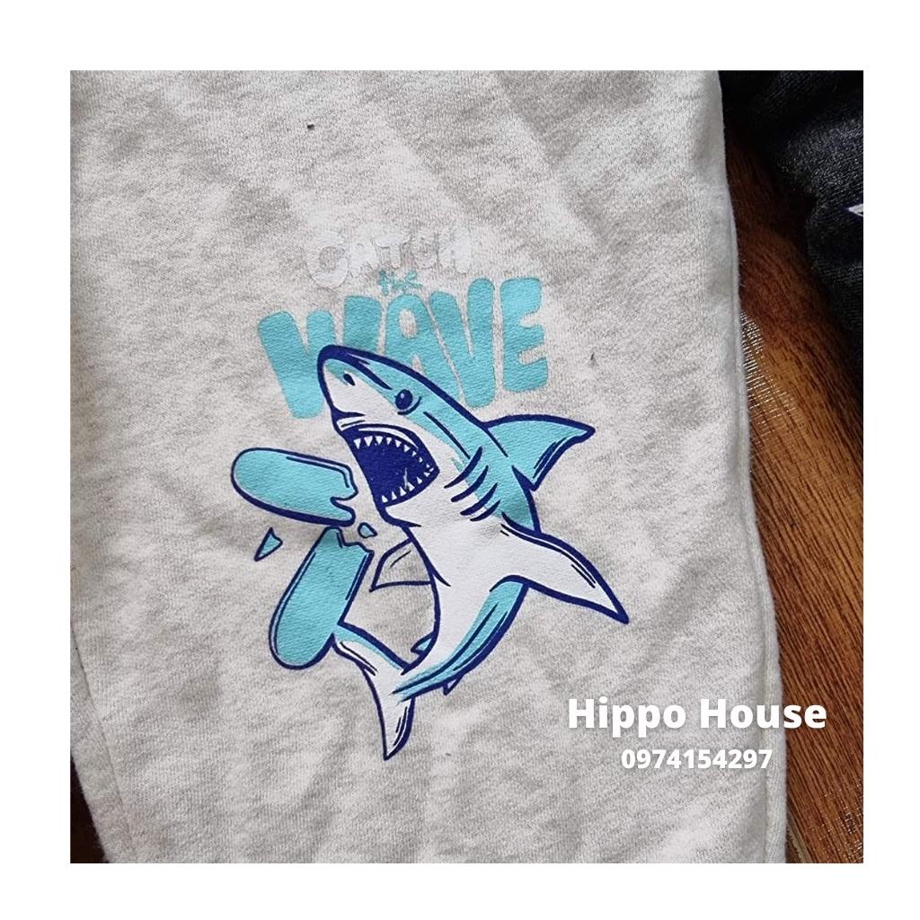 Quần Nỉ Bông Nỉ Da Cá Bé Trai Bé Gái Hippo House Size 110 đến 150