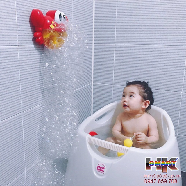 Đồ chơi cua tạo bọt bong bóng cho bé