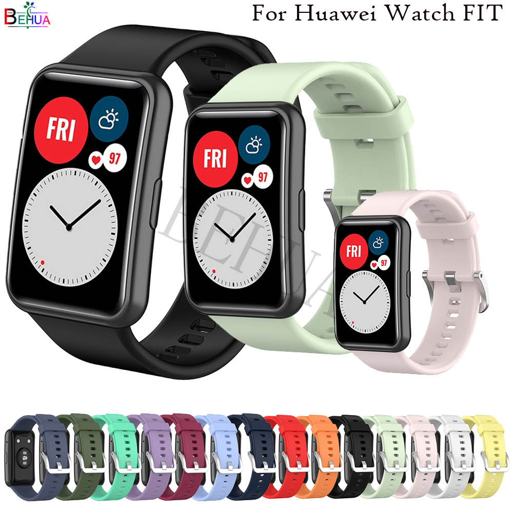 Dây đeo thay thế silicone cho đồng hồ thông minh Huawei Watch Fit