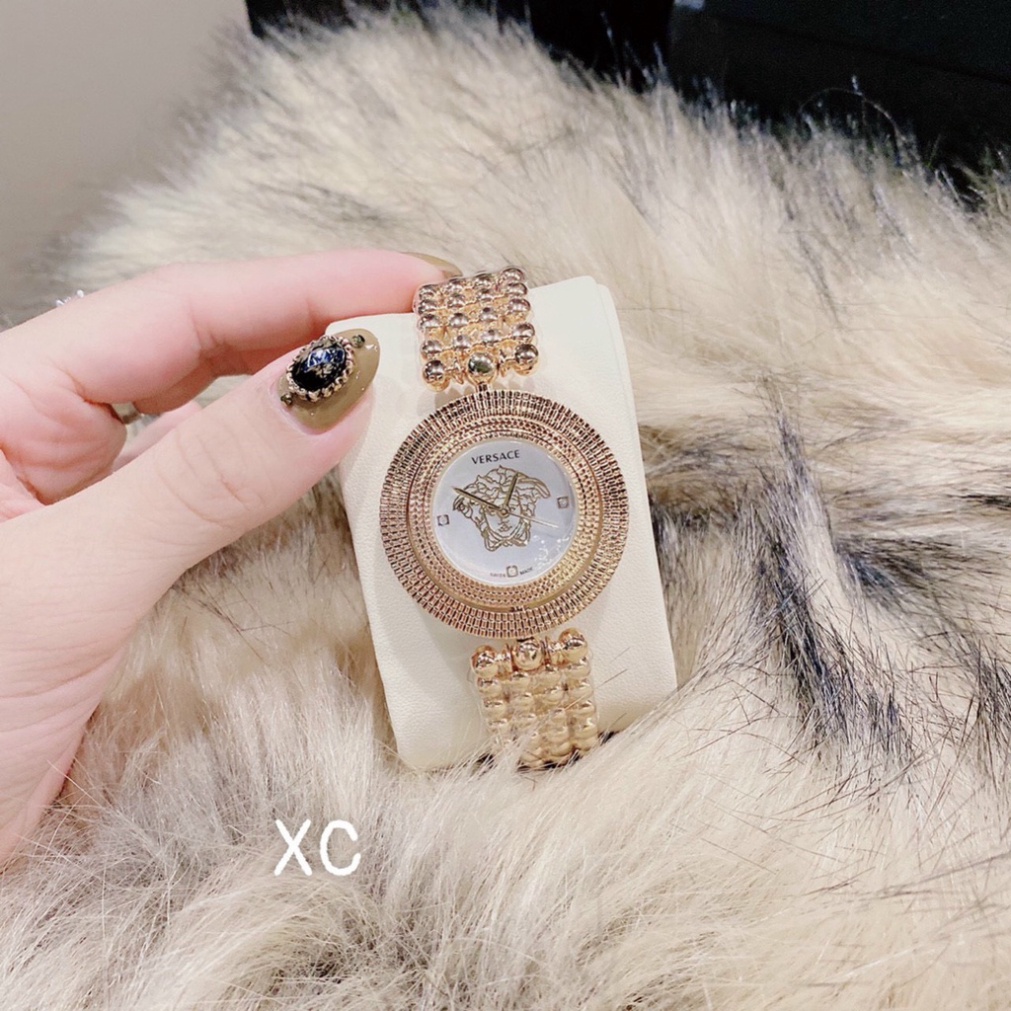 Đồng hồ nữ vercase dây bi hợp kim ko ko rỉ hợp trend thời trang giới trẻ, chống nước, bảo hành 12 tháng