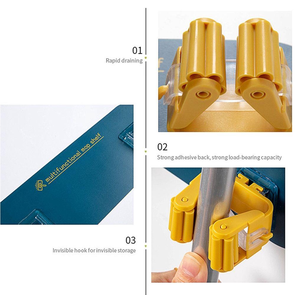 Giá Đỡ Cây Lau Nhà Gắn Tường Tiện Lợi