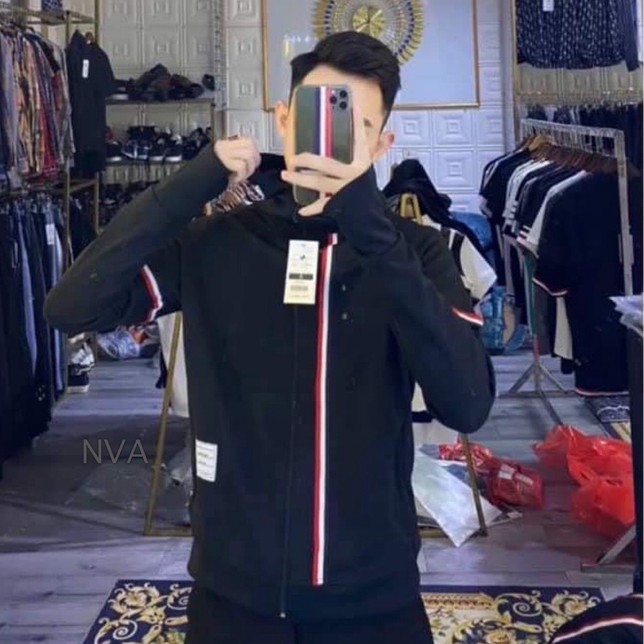 Áo Khoác Nỉ Thomb Dày Dặn 4 Vạch ❤ Áo Chống Nắng Dáng Rộng Nam Nữ NVA35