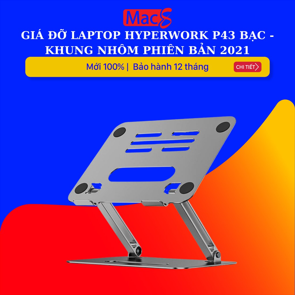 Giá đỡ Laptop Hyperwork P43 Khung nhôm phiên bản 2021