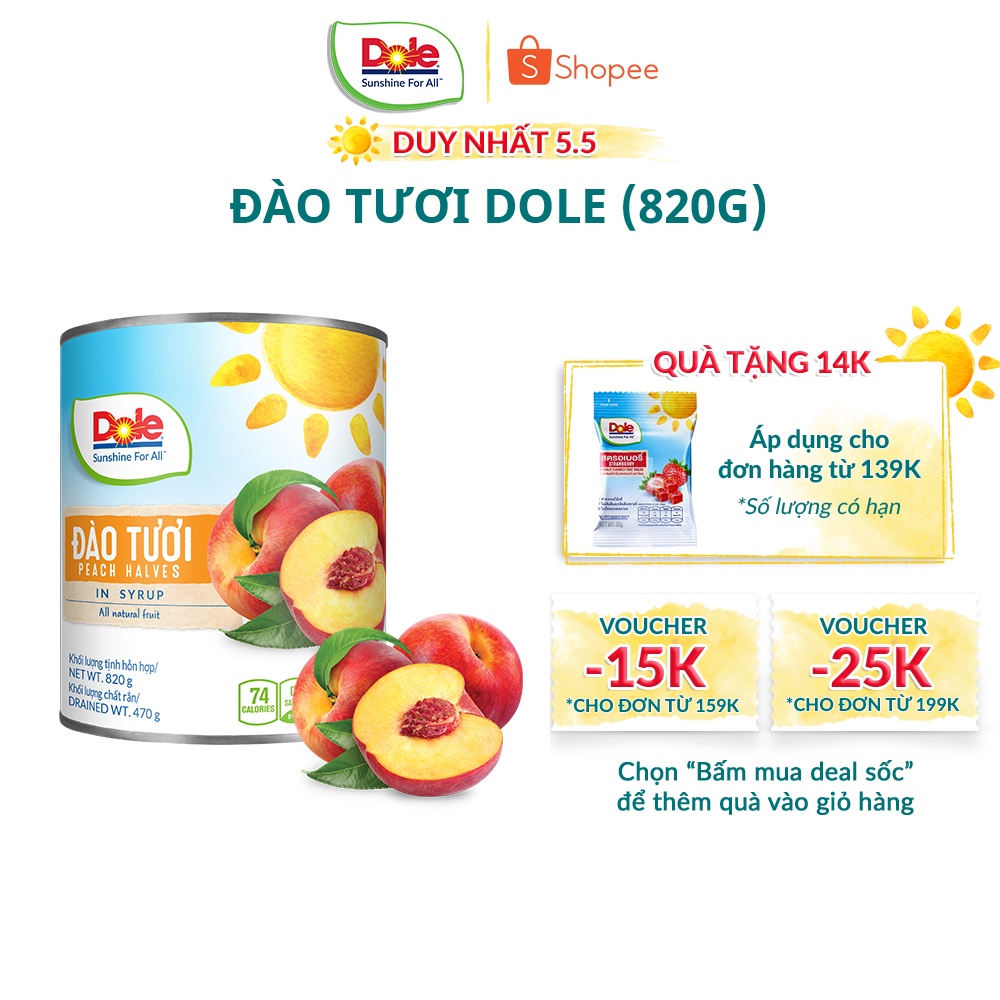 Đào Tươi Dole (820g)