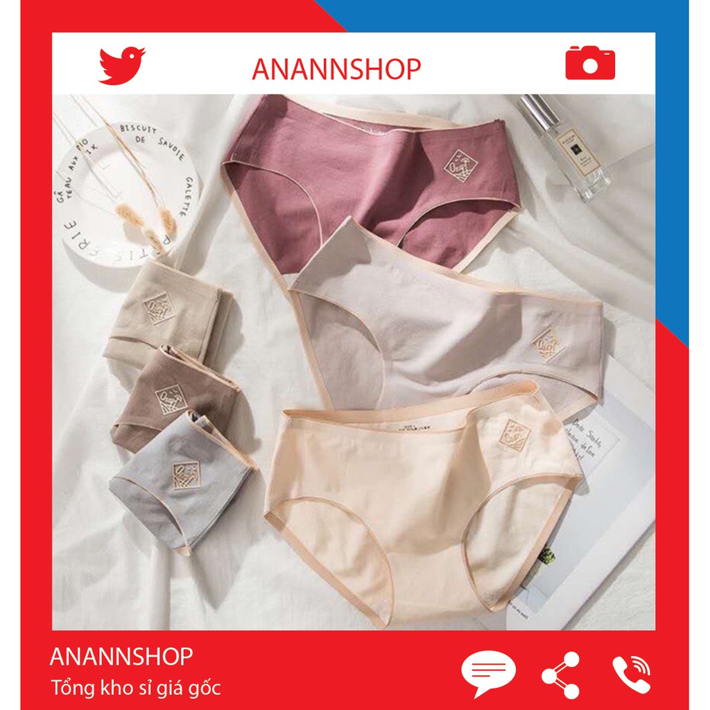 Quần Lót Nữ 💖FREESHIP💖 Quần Lót Cotton Muối Tiêu Kháng Khuẩn Chống Viêm Mới Nhất O2
