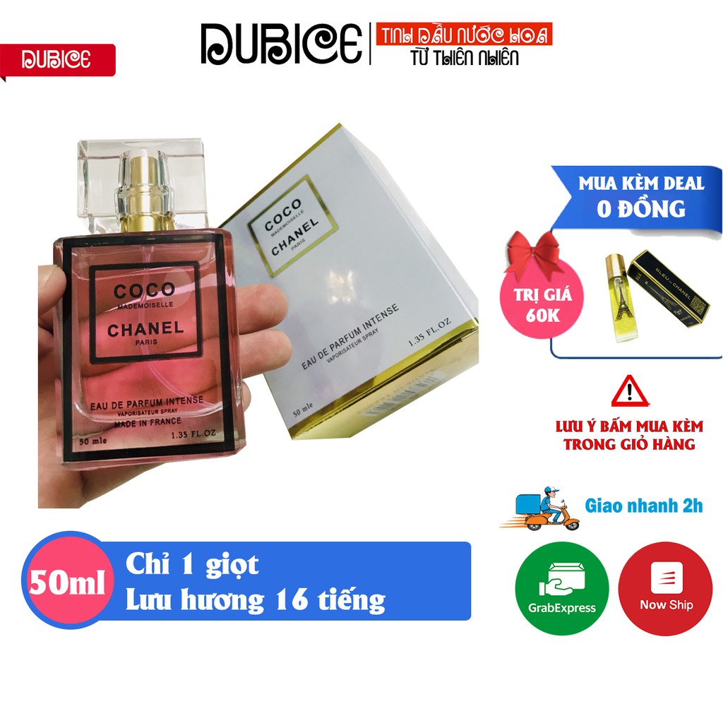 [Lưu hương 8 tiếng] Nước hoa Nữ Coco Mademoiselle dạng tinh dầu 50ml tỏa hương 2 mét, hàng cao cấp