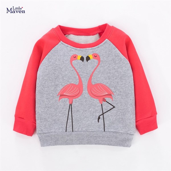 BST áo nỉ hoạ tiết động vật Little Maven/Malwee cho bé gái 2-8 tuổi - Little Maven Official Store