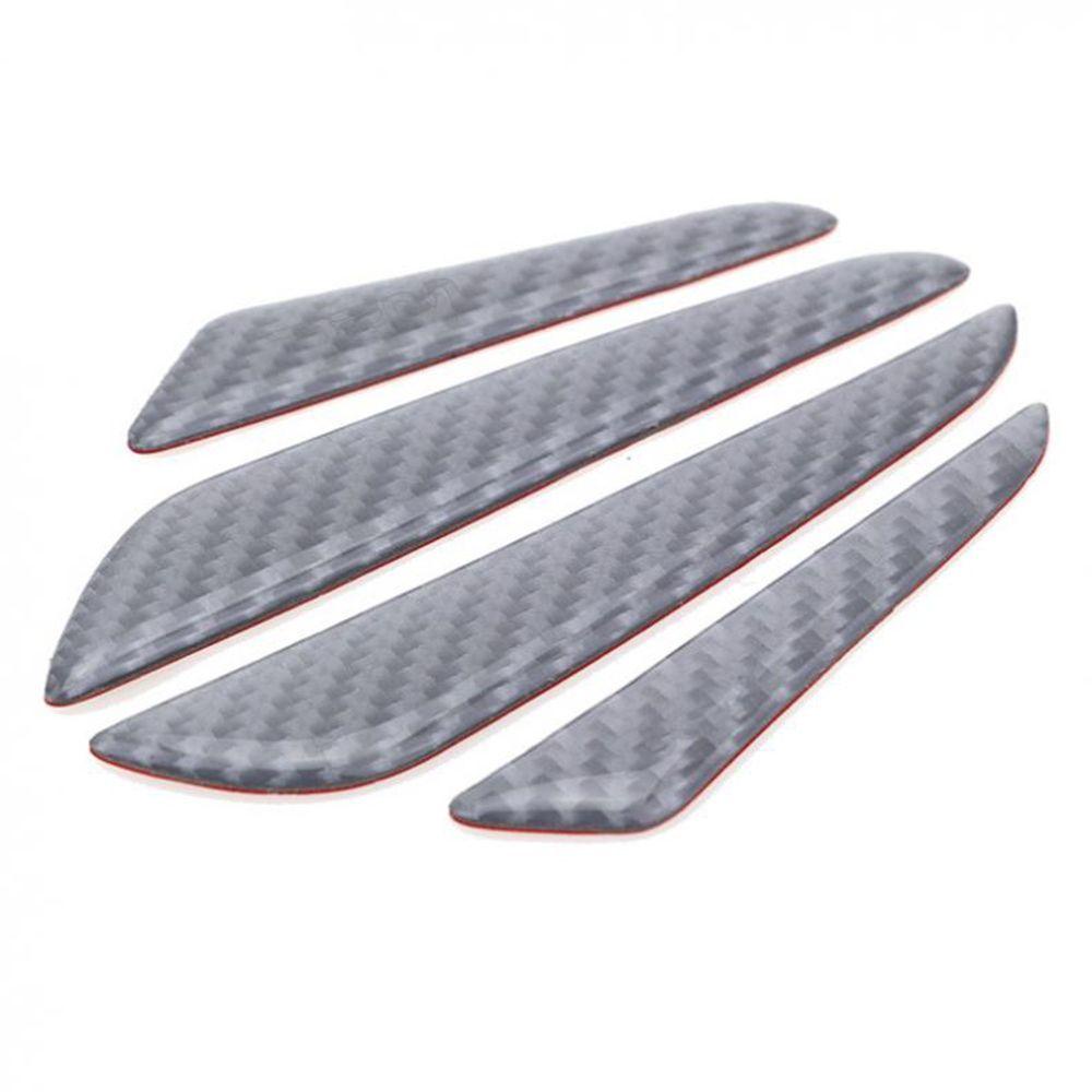 Set 4 Miếng Dán Sợi Carbon Bảo Vệ Mép Cửa Xe Hơi Chống Trầy Xước