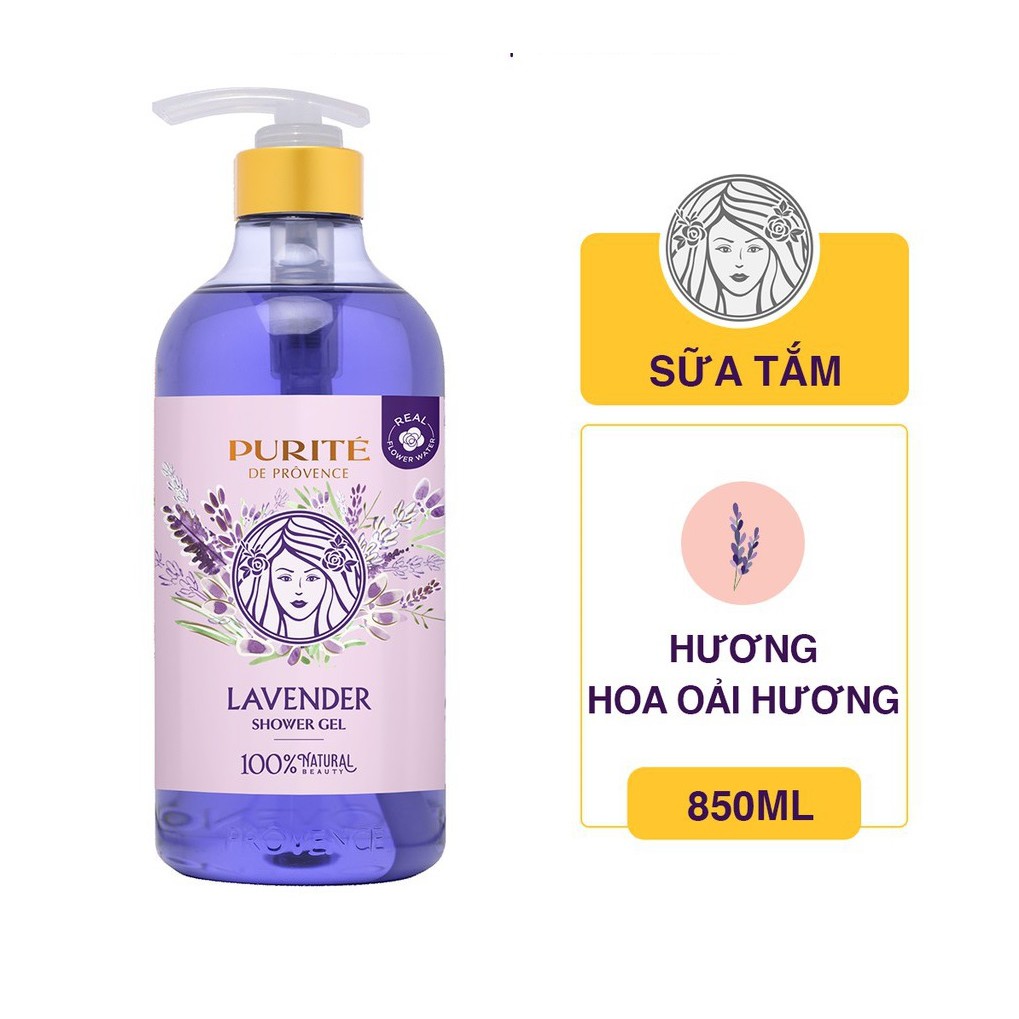 Sữa Tắm Purité Hoa Oải Hương 850ml - V20_HT