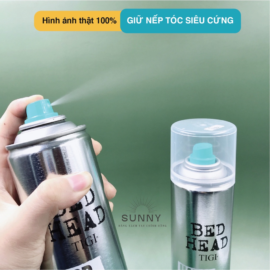 Gôm xịt tóc Tigi Bed Head 385ml mẫu mới hàng chính hãng, giúp giữ nếp tóc siêu cứng