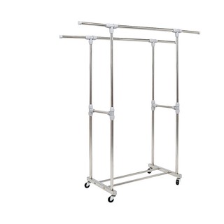 Giàn phơi inox đôi lắp ráp CB, giàn phơi di động gọn nhẹ