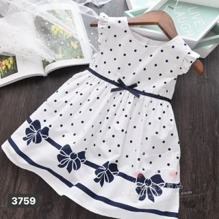 Váy chấm bi bé gái diện têt