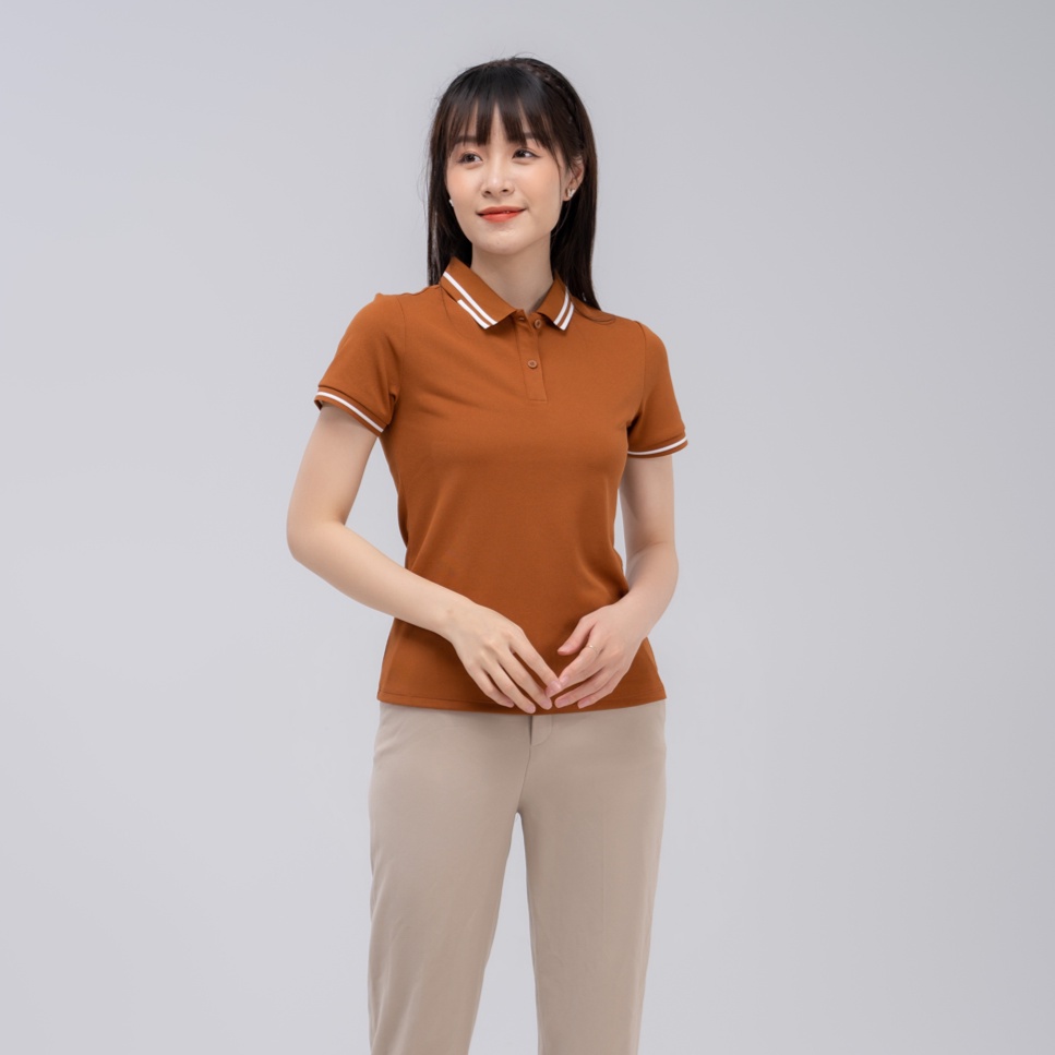 Áo polo nữ Cafe YODY dáng suông chống tia UV áo cộc tay có cổ cao cấp siêu nhẹ siêu mát khử mùi bảo vệ nàn da APN5070