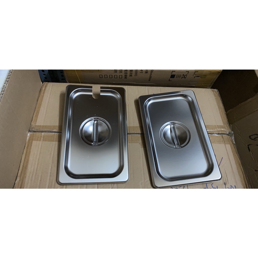 Combo 5 Khay Inox Đựng Thạch Topping Đựng Thực Phẩm Đựng Kem GN 1/4